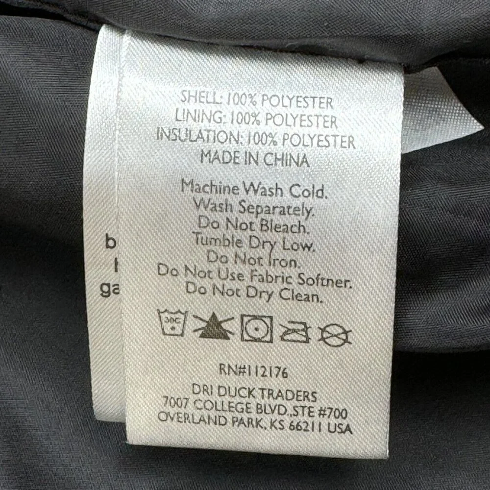 Dri Duck 3-in-1 Jacket Mens Size L Gray Hooded Storm Shell Interchange Pockets - Picture 14 of 16